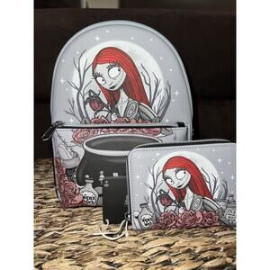 Loungefly The Nightmare Before Christmas Sally Cauldron Mini Backpack Wallet